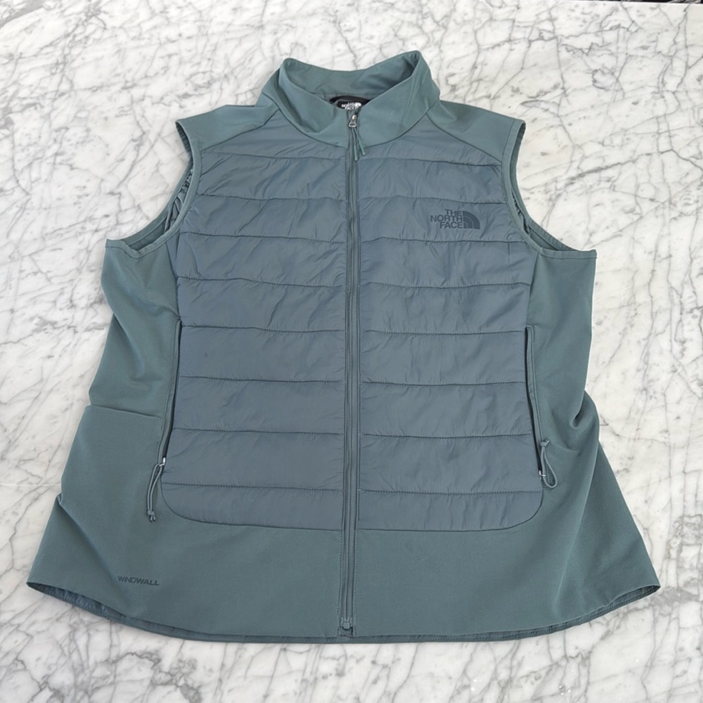 The North Face Shelter Cove Vest Full Zip Windwall Sz XL Goblin Blue